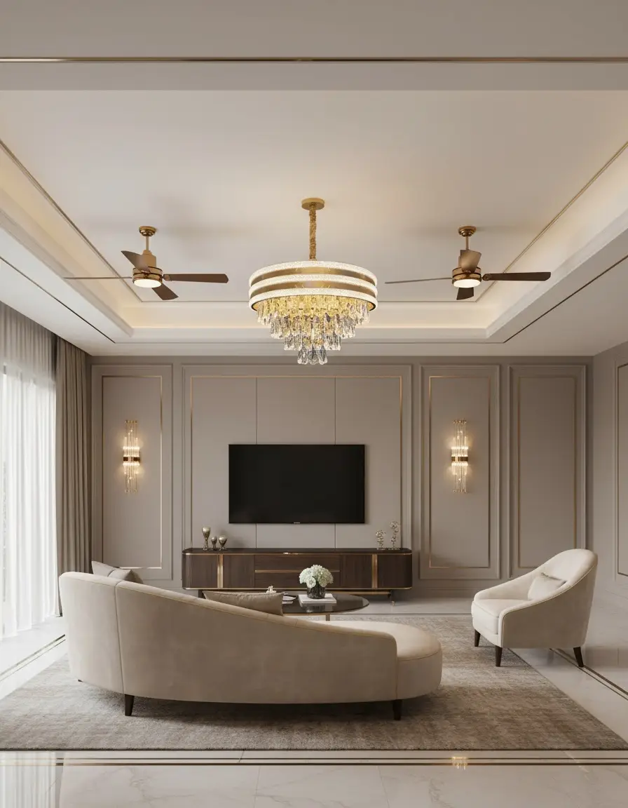 Elegant Crystal Chandelier - 6734-400