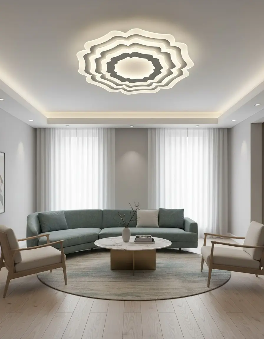 Contemporary Cloud LED Ceiling Light - 3306-500