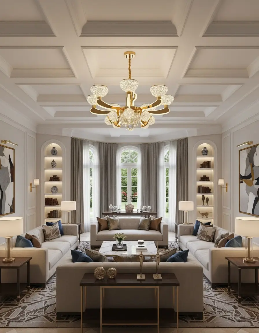 Elegant Crystal Chandelier - 1305/8