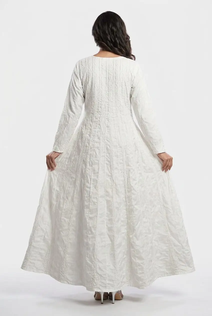 LCF CHIKAN EMBROIDERED Semi stitched Anarkali view 2