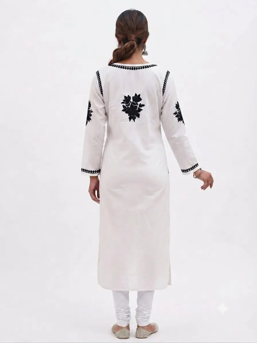 LCF CHIKAN EMBROIDERED KURTI view 3