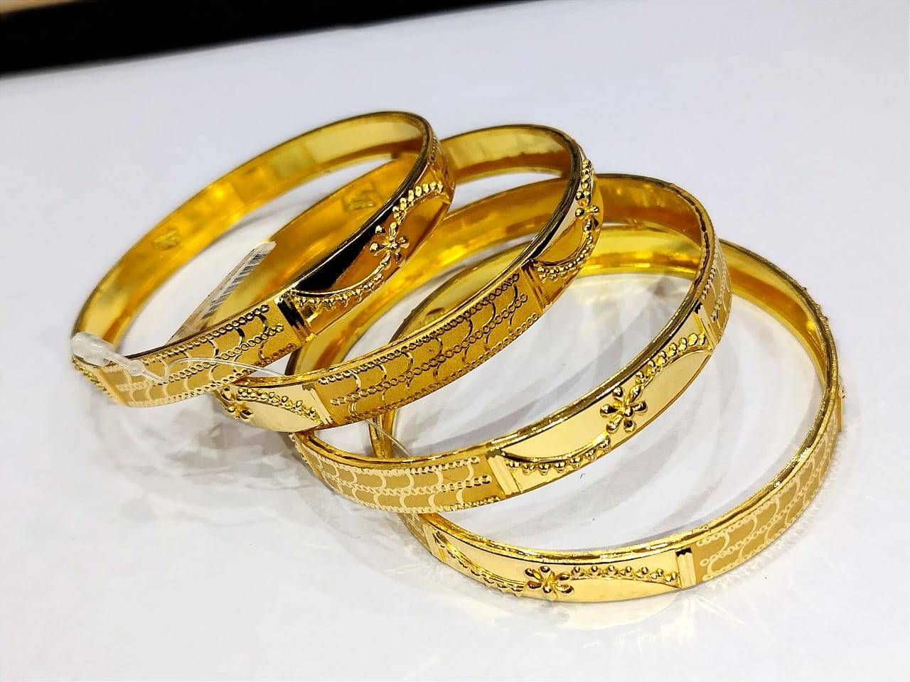 Gold Bangle Set view 3