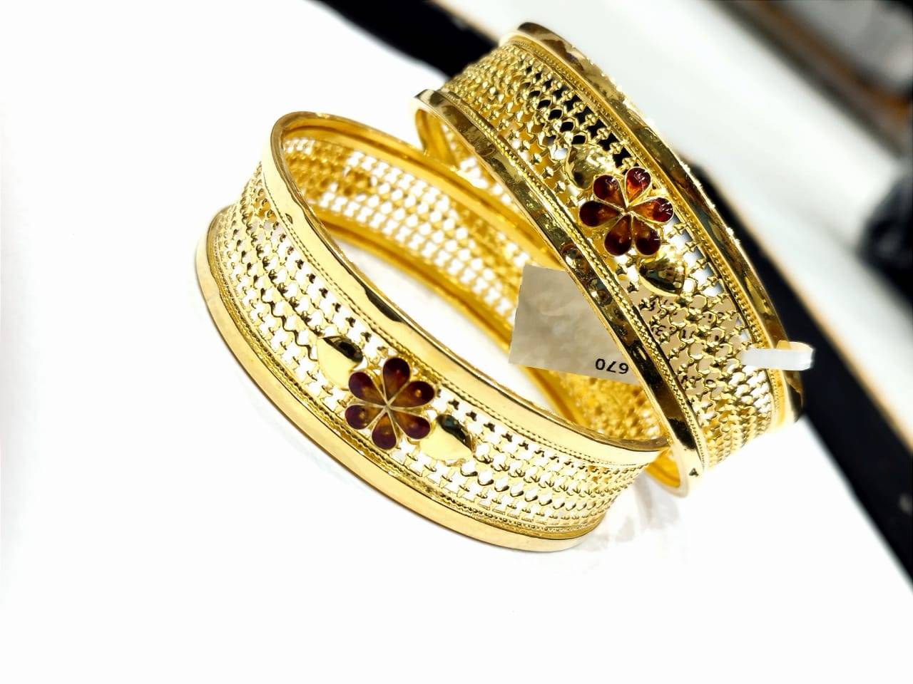 Gold Bangle Set view 4