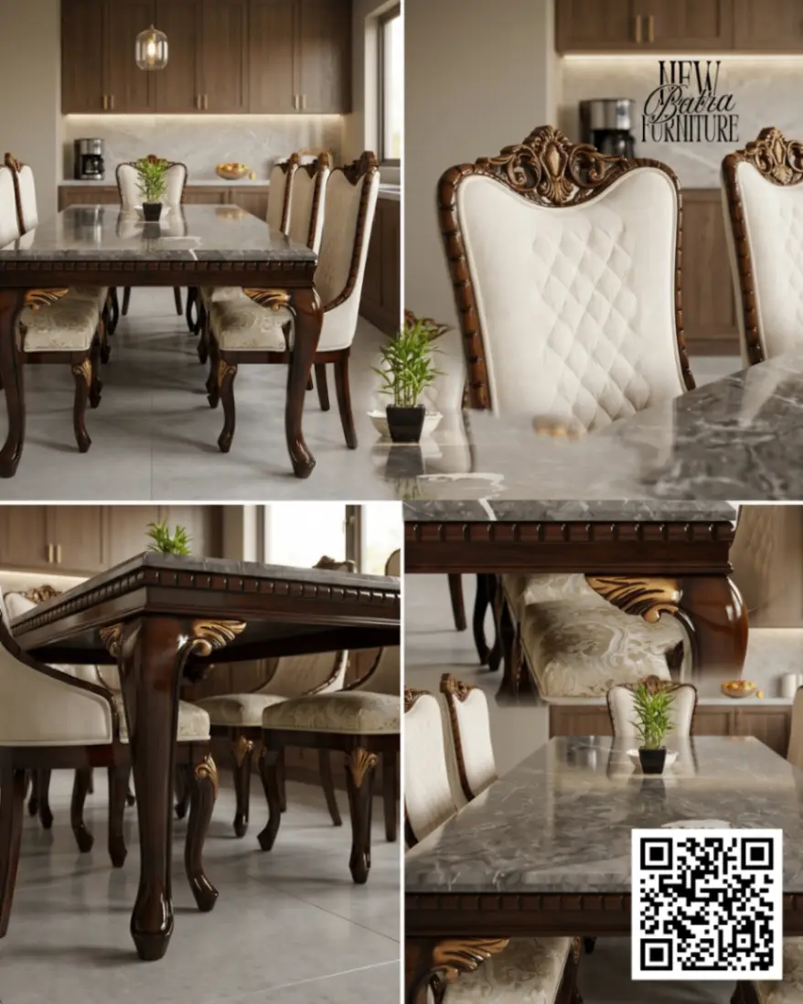 Empire Art Top 6-Seater Dining Set view 2