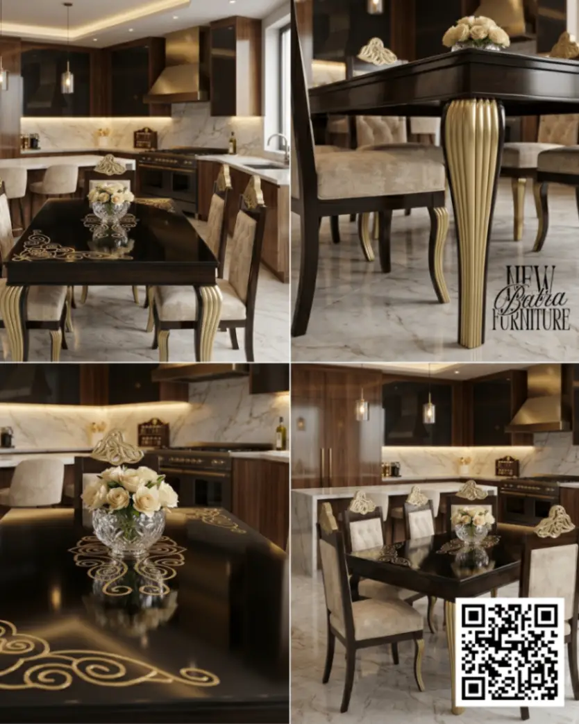 Teek Wooden Dining Table view 2