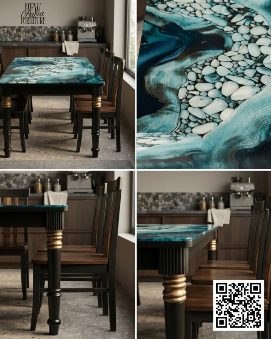 Latest Design Of Wooden Dining Table Set view 2