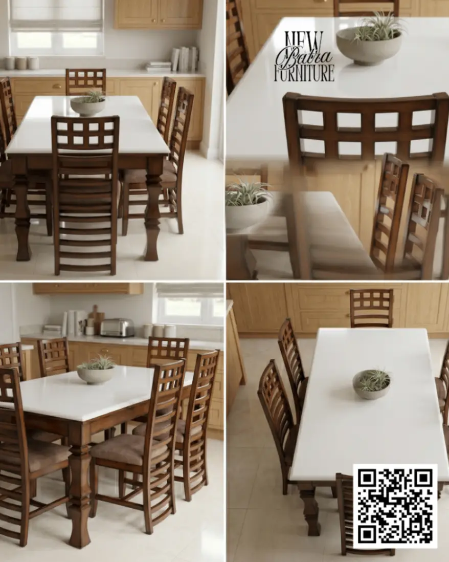 Teek Wood Dining set view 2