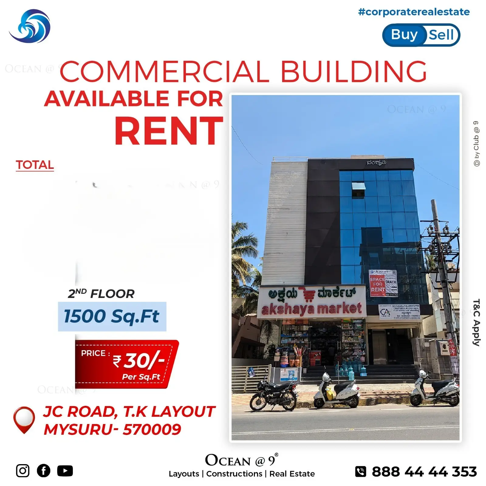 (2026OCN042) JC Road, near Ganesh Bhandar, TK Layout, Mysuru