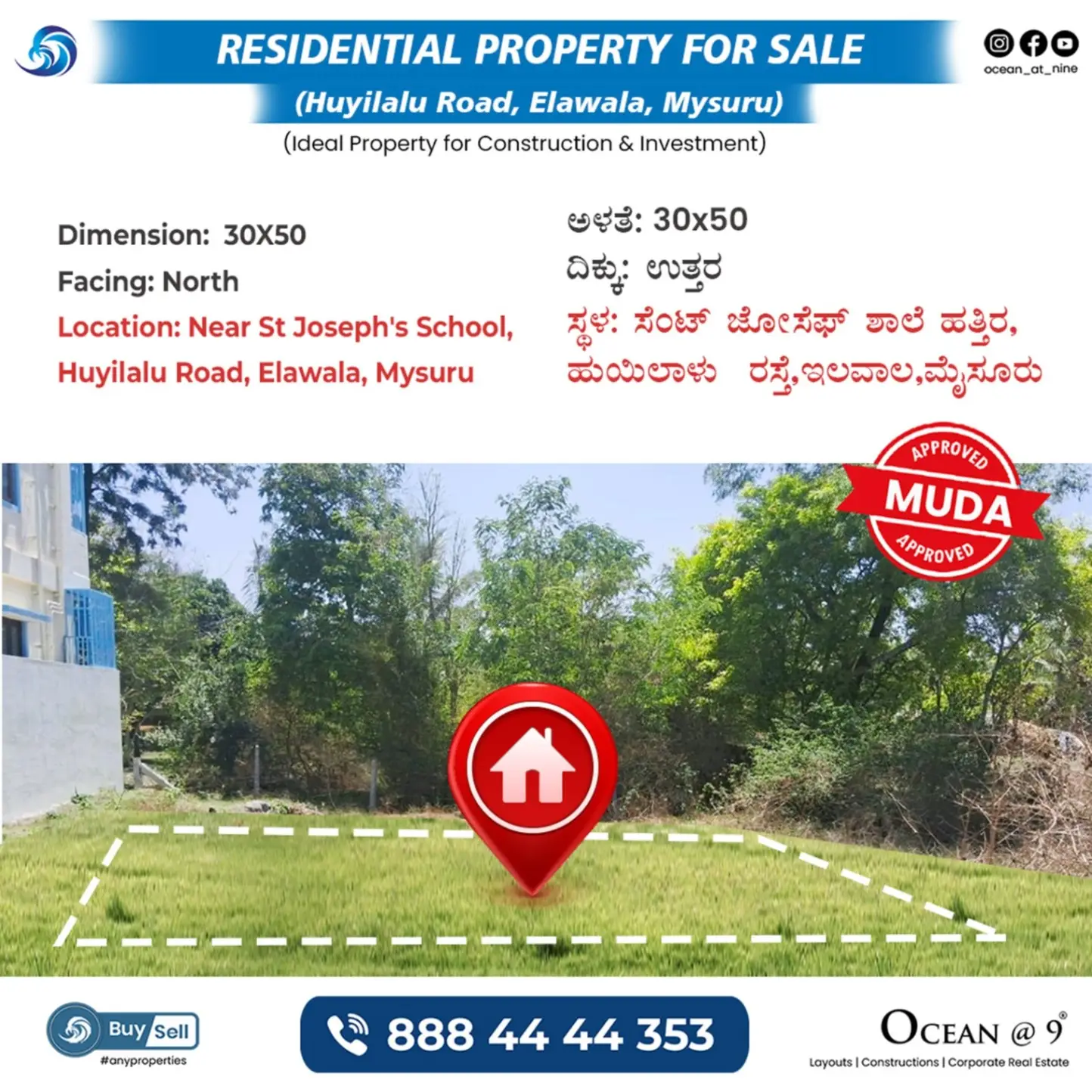Nandi Greens Layout, Hunsur Road