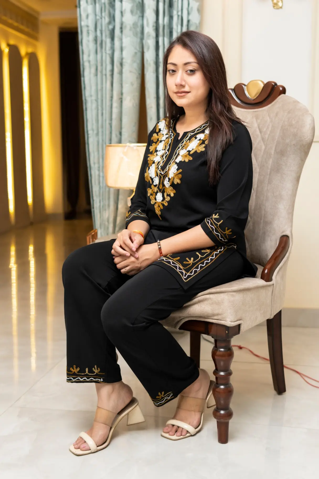 Kashmiri Embroidered Cord Sets