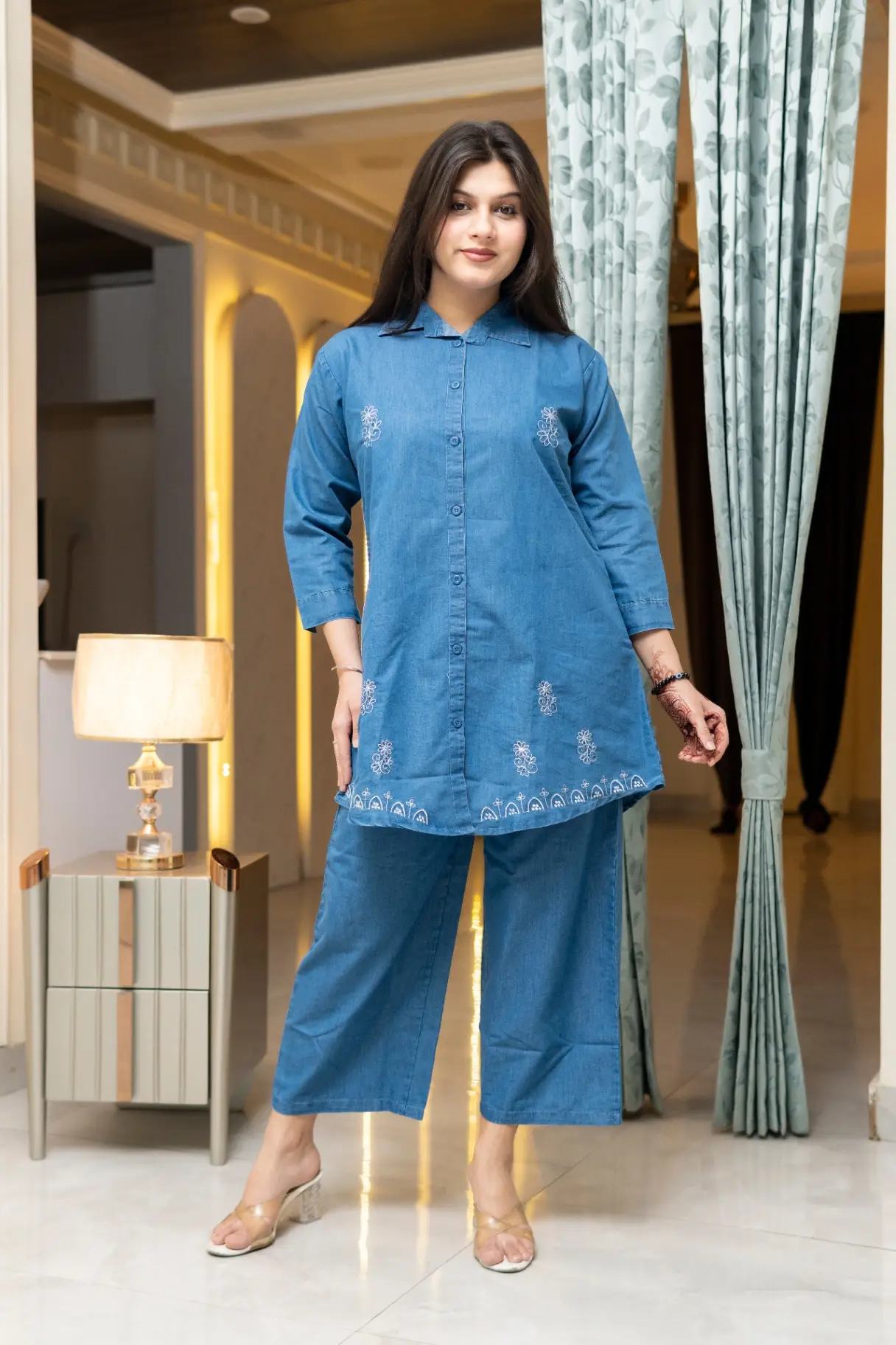 Denim Look Stylish Cord Set