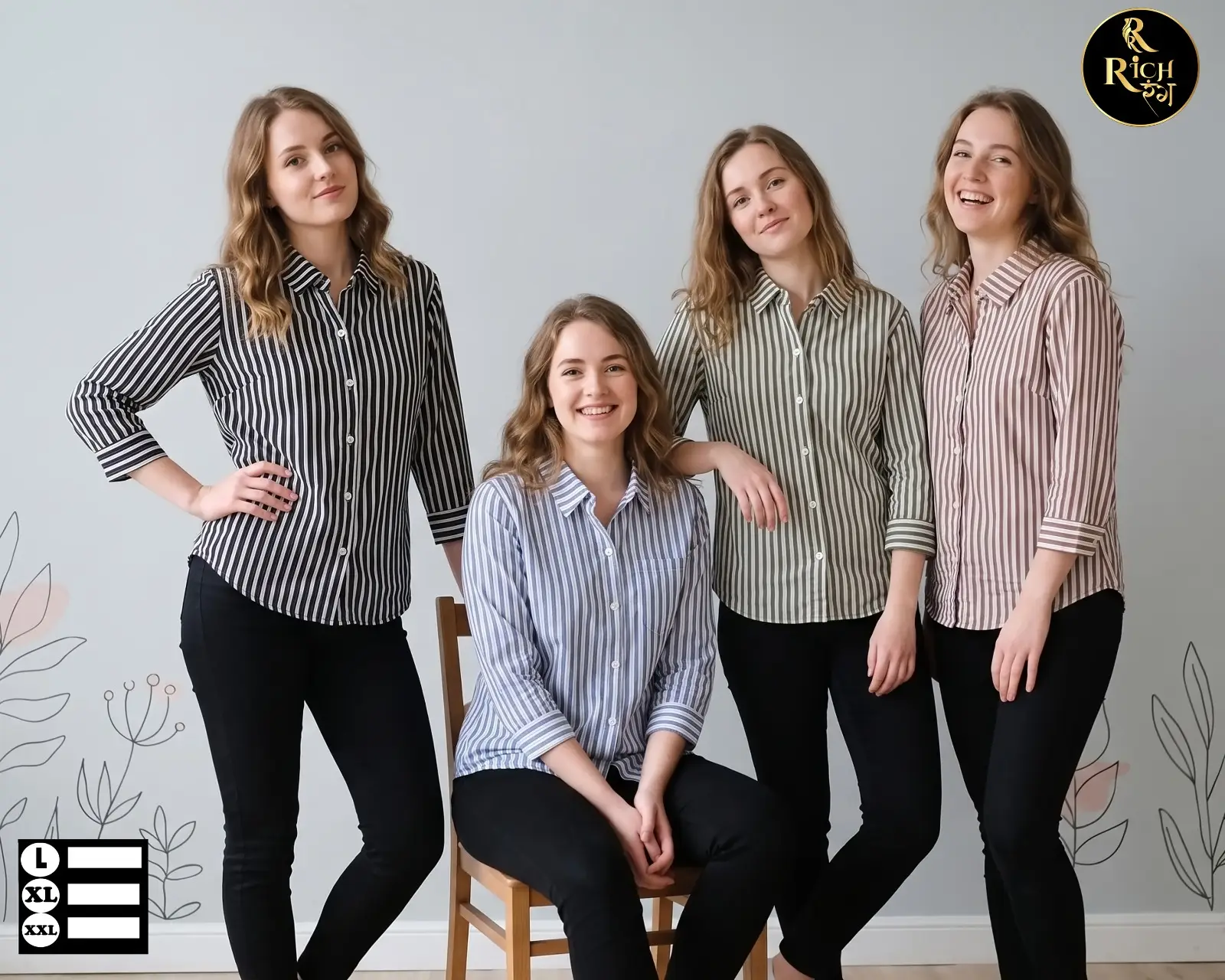 Essential Vertical Stripe Button-Down Shirt