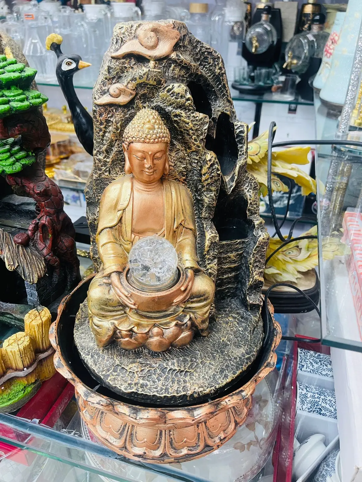 Buddha Water Fountain Decor view 2