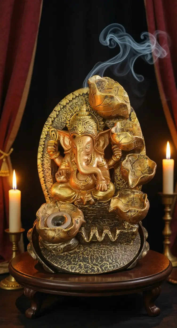Golden Ganesha Idol