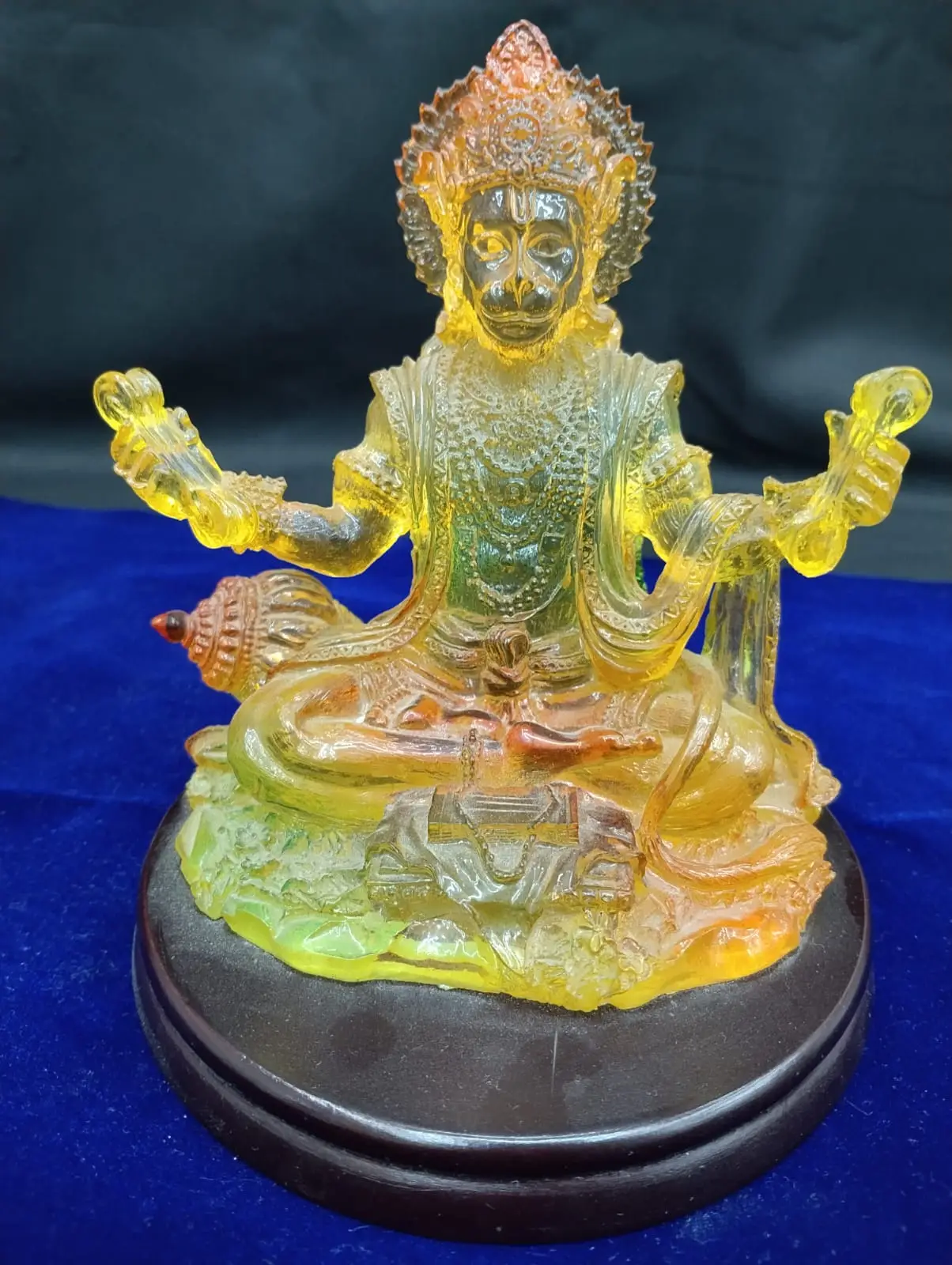 Crystal Hanuman Statue view 2