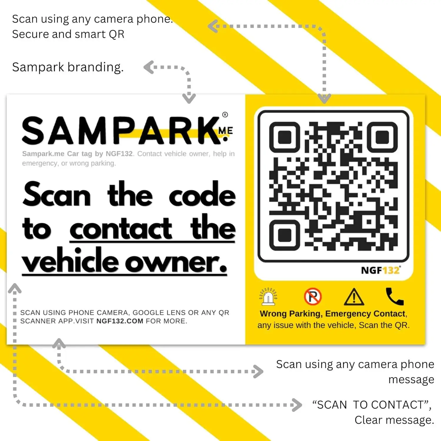 Sampark.me Car Tag by NGF132