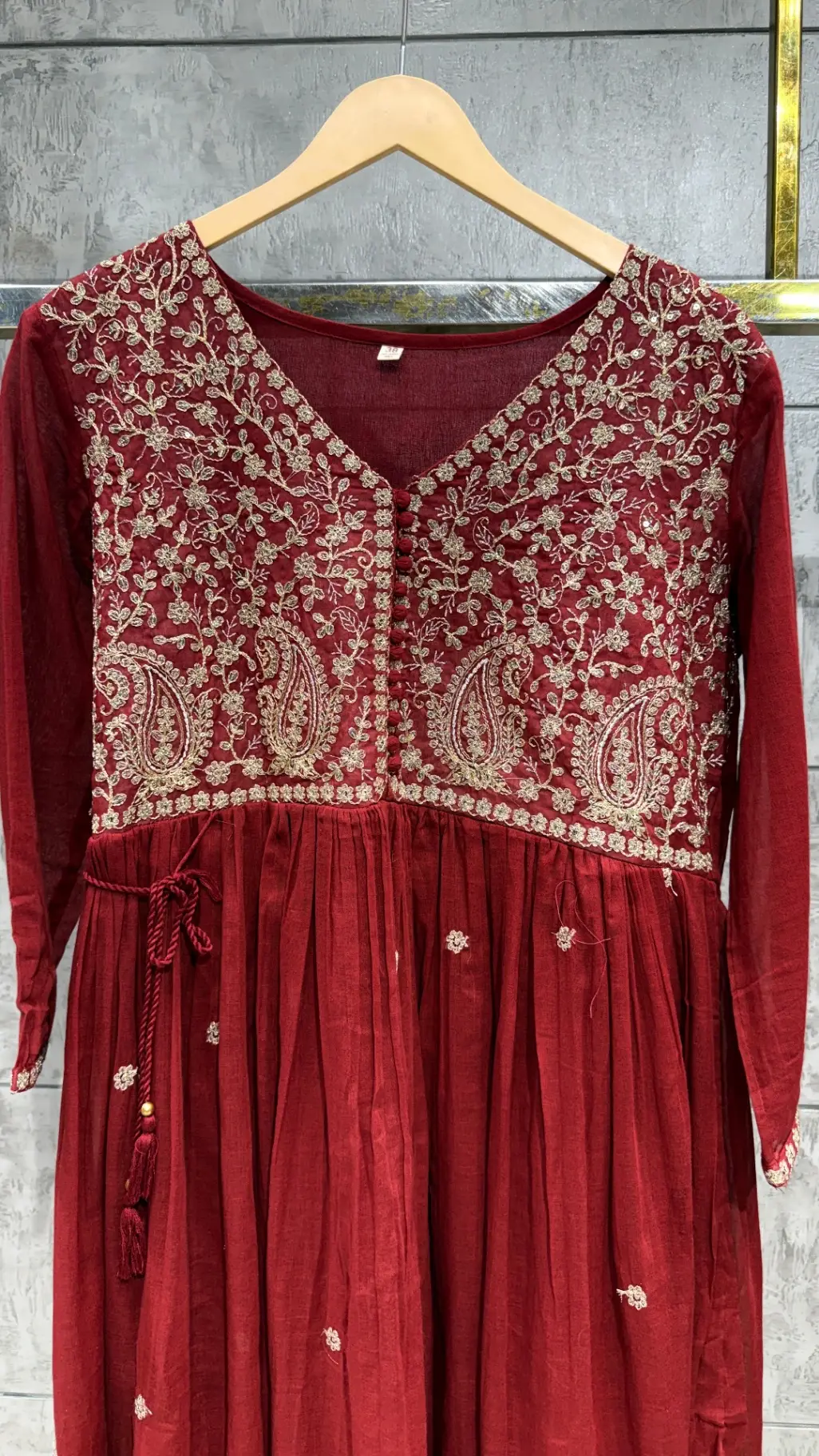 MUL COTTON Embroidery Kurta Set  view 4