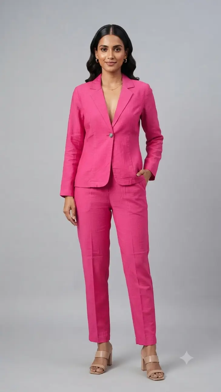 775 Blazer Set hot pink