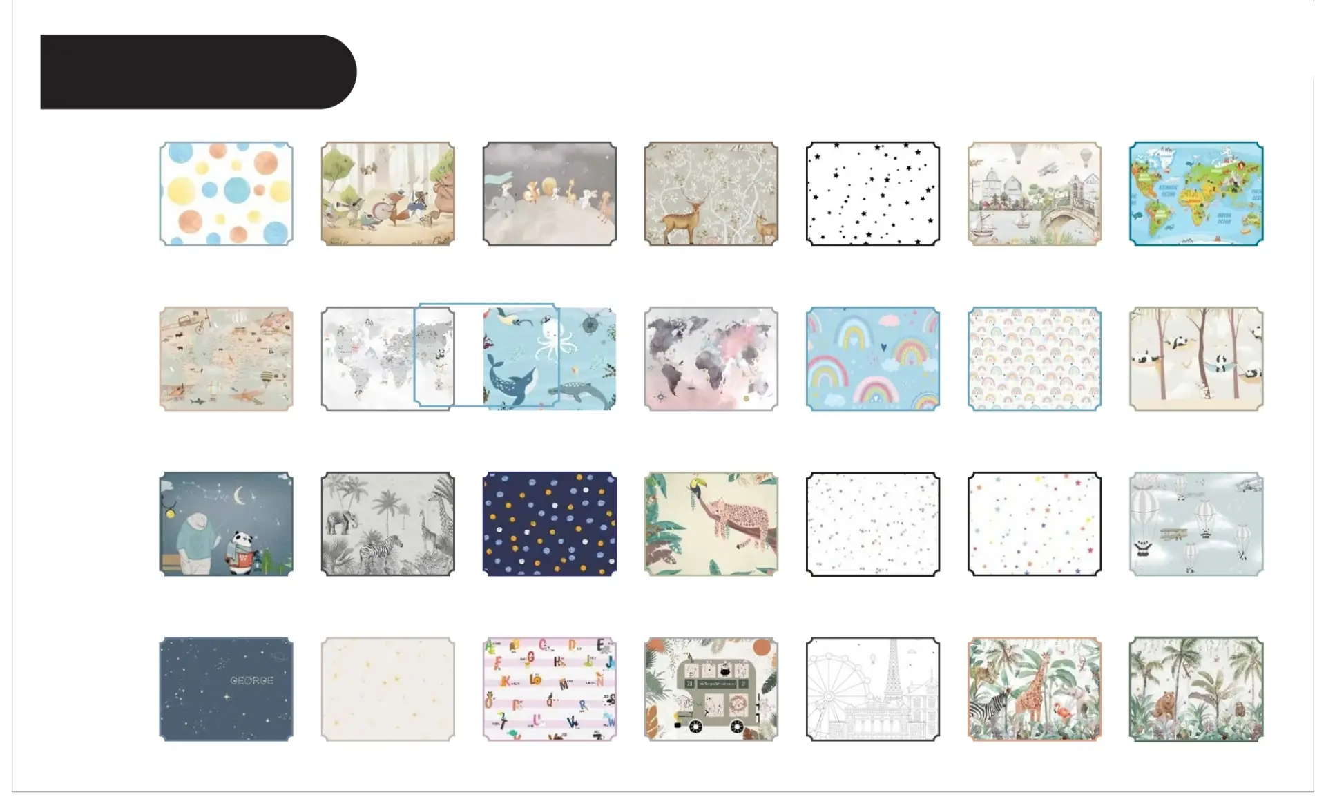 Kids Customised Wallpaper - A view 3