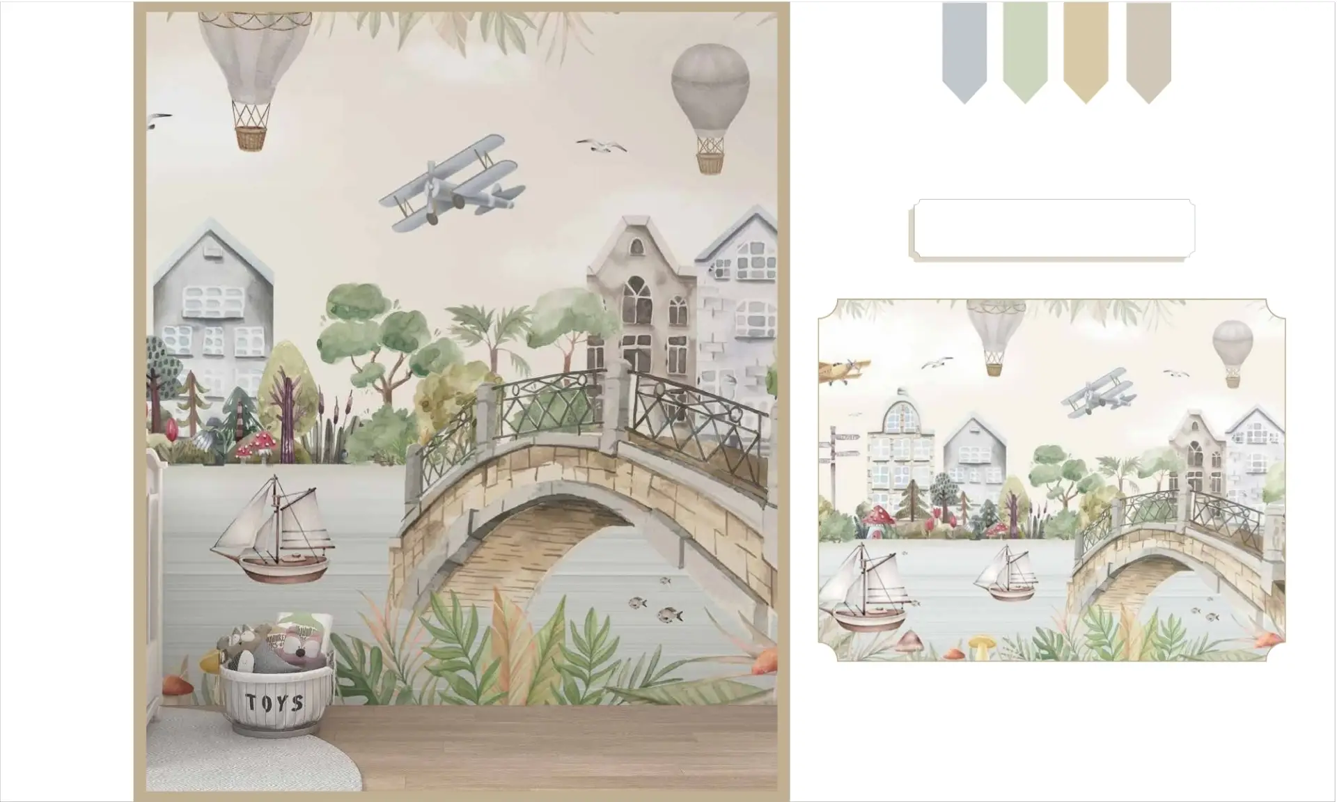 Kids Customised Wallpaper - A view 9
