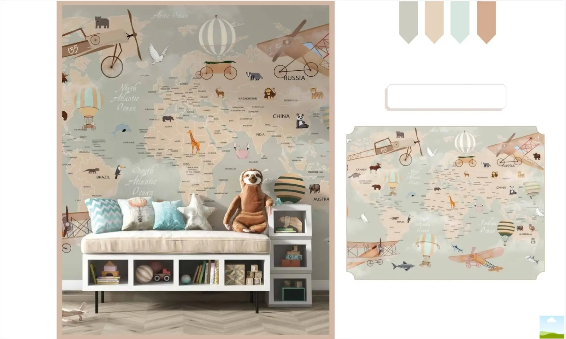 Kids Customised Wallpaper - A view 10