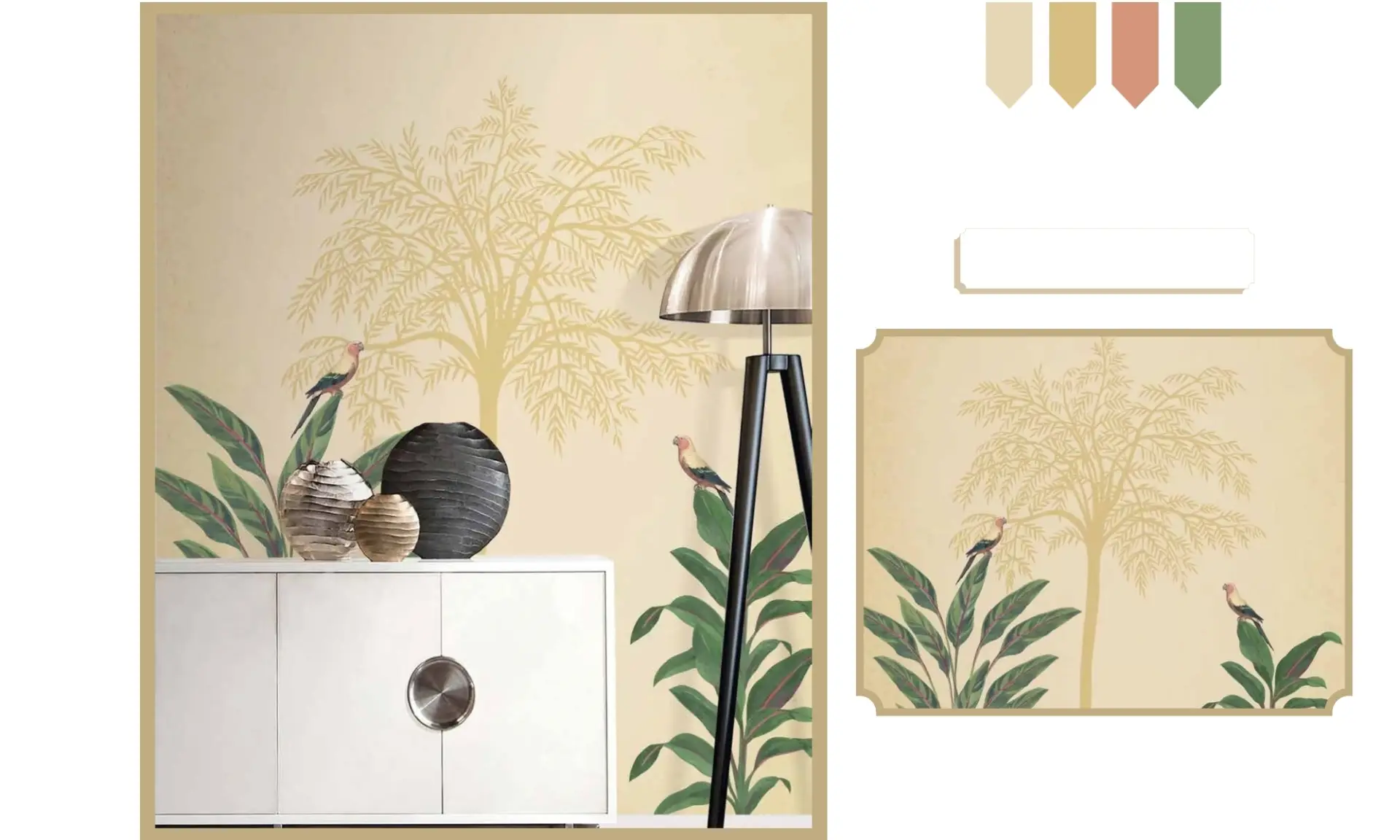 Tropical Botanical Customised Wallpaper view 9