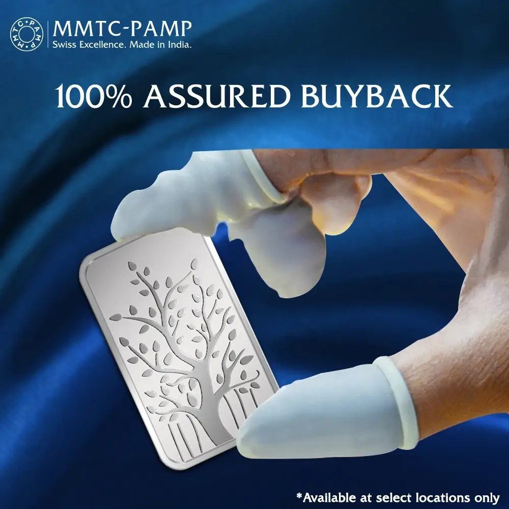 MMTC-PAMP (999.9+) Purest 100 g Banyan Tree Silver Bar view 5