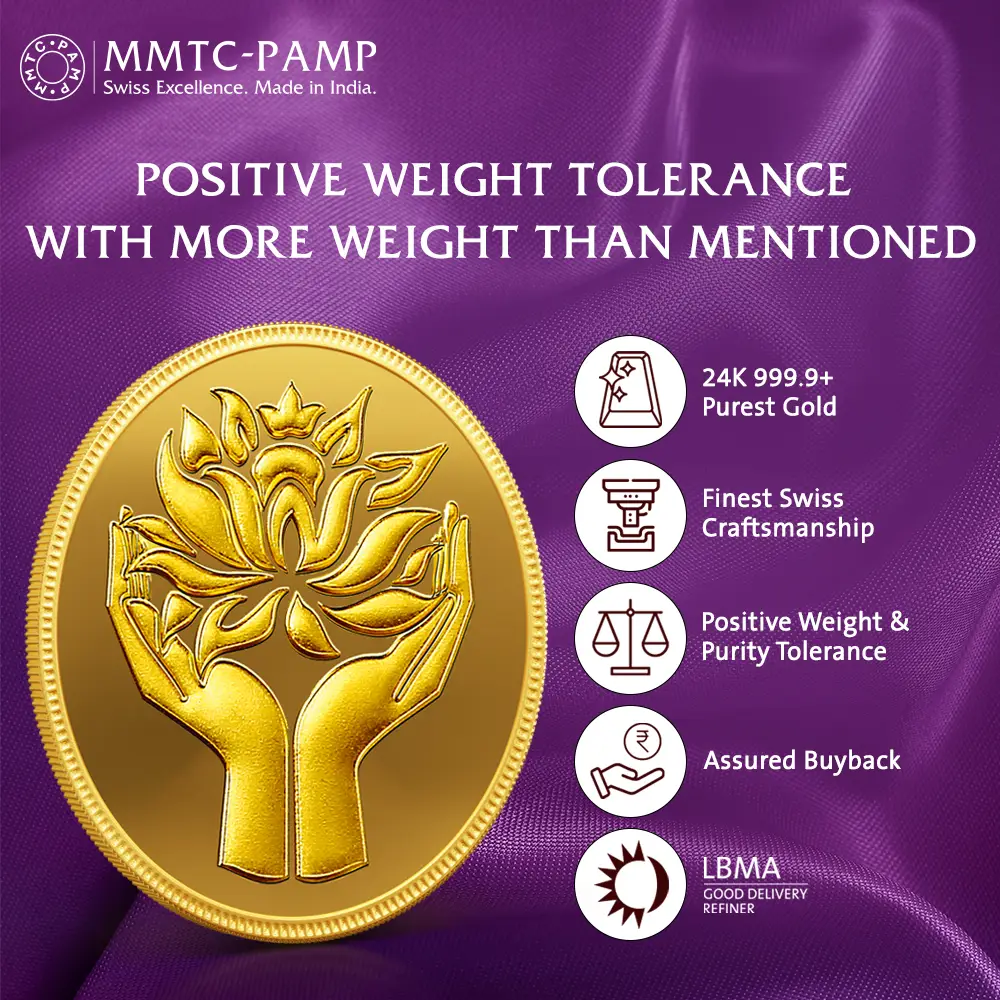 MMTC PAMP Gold Coin view 2