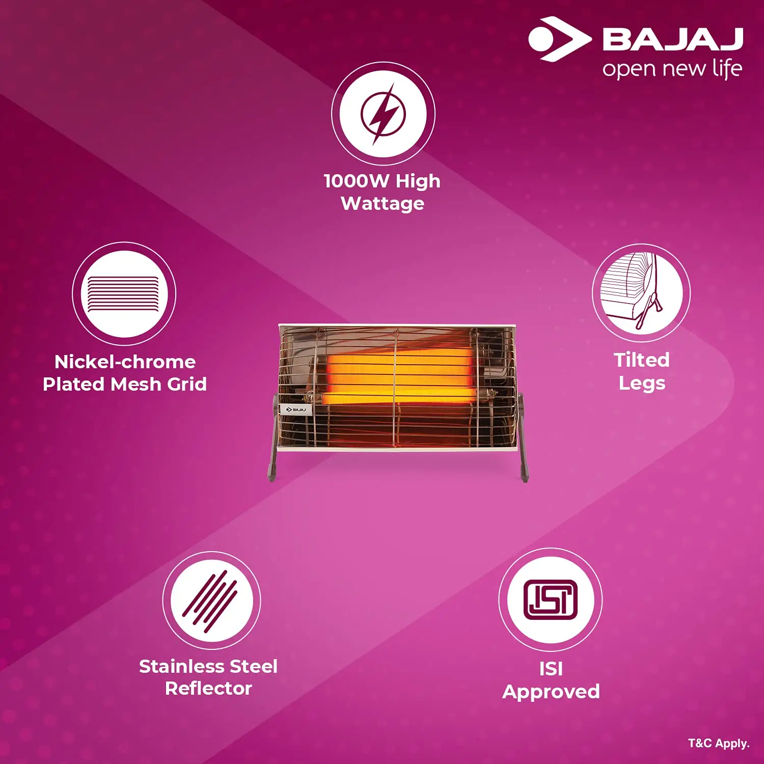 Bajaj Minor Room Heater view 2