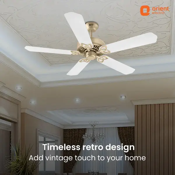 Vintage Ceiling Fan Orient Subaris Royal (with Remote) view 4