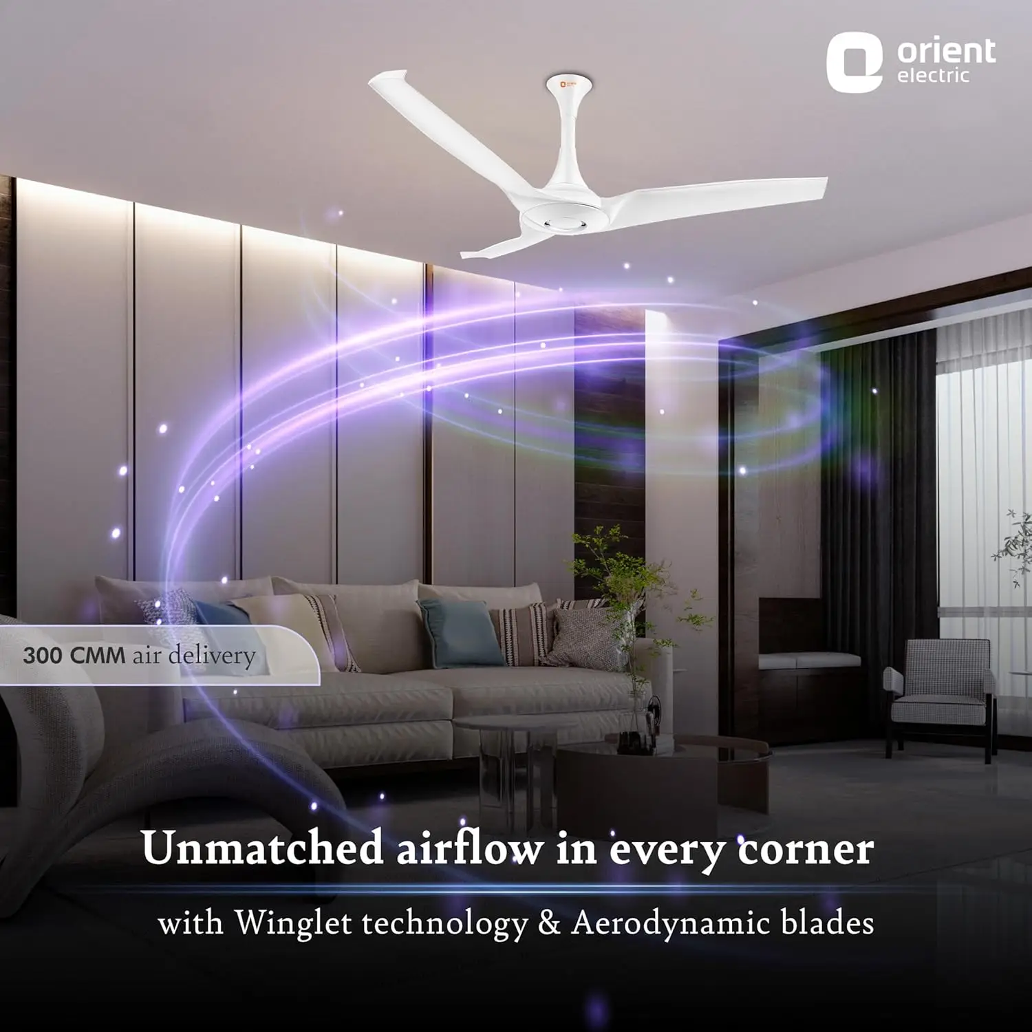Orient Aerostorm Premium Ceiling Fan 1200mm view 5