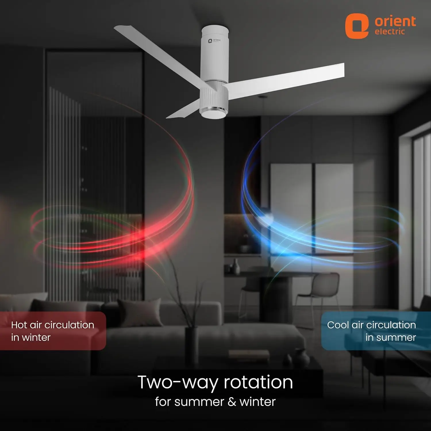 Orient Aeroslim IoT Remote with Light 1200mm Ceiling Fan view 5