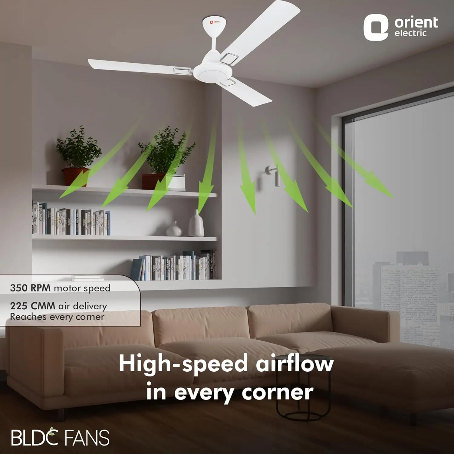 Orient I-Falcon Deco BLDC 1200mm Ceiling Fan view 3