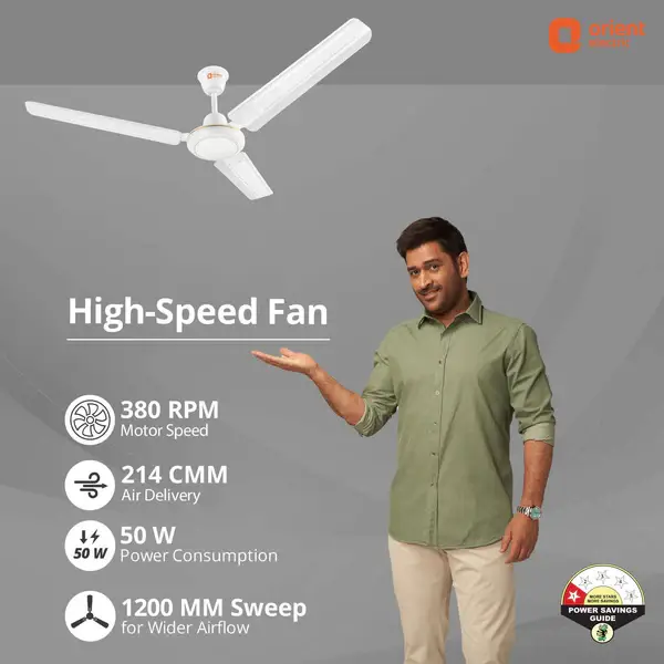Orient Rapid Air 1200mm Ceiling Fan view 2