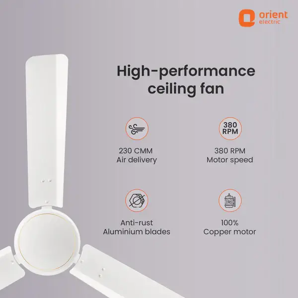 Orient Falcon Speedstar High Speed 1200mm Ceiling Fan view 5