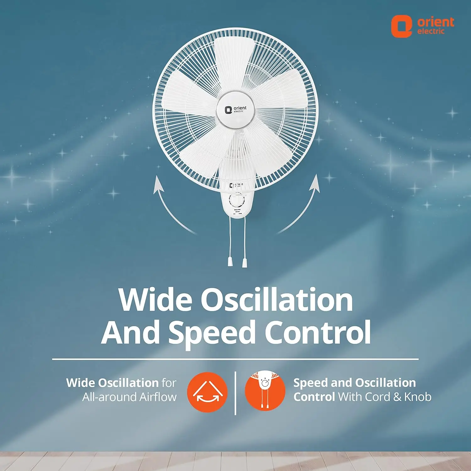 Orient WindPro Wall 80 high-speed 400mm Wall Fan view 5