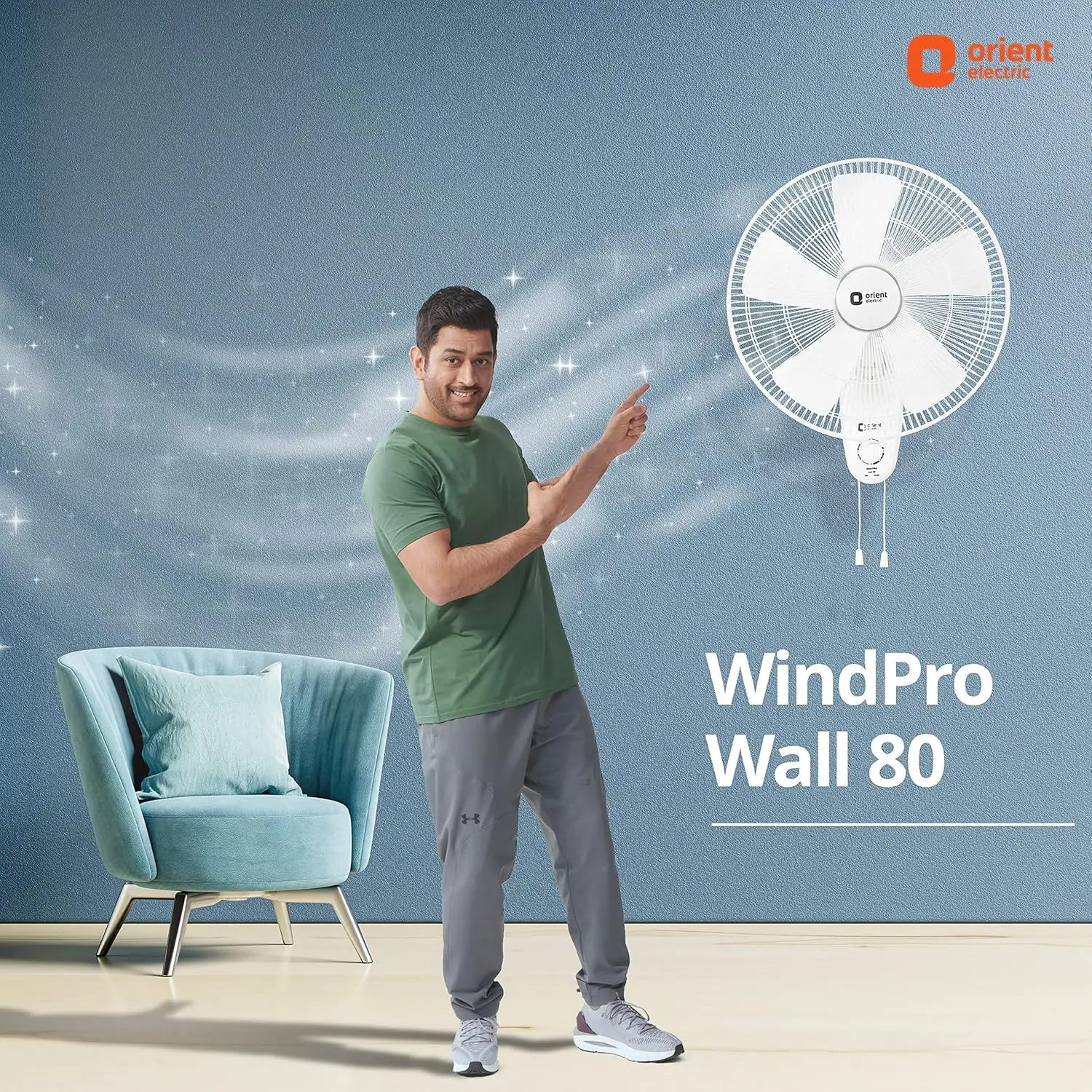 Orient WindPro Wall 80 high-speed 400mm Wall Fan view 8