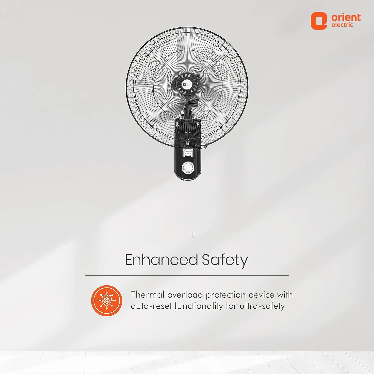 Orient Tornado Wall-II 450mm Wall Fan view 2