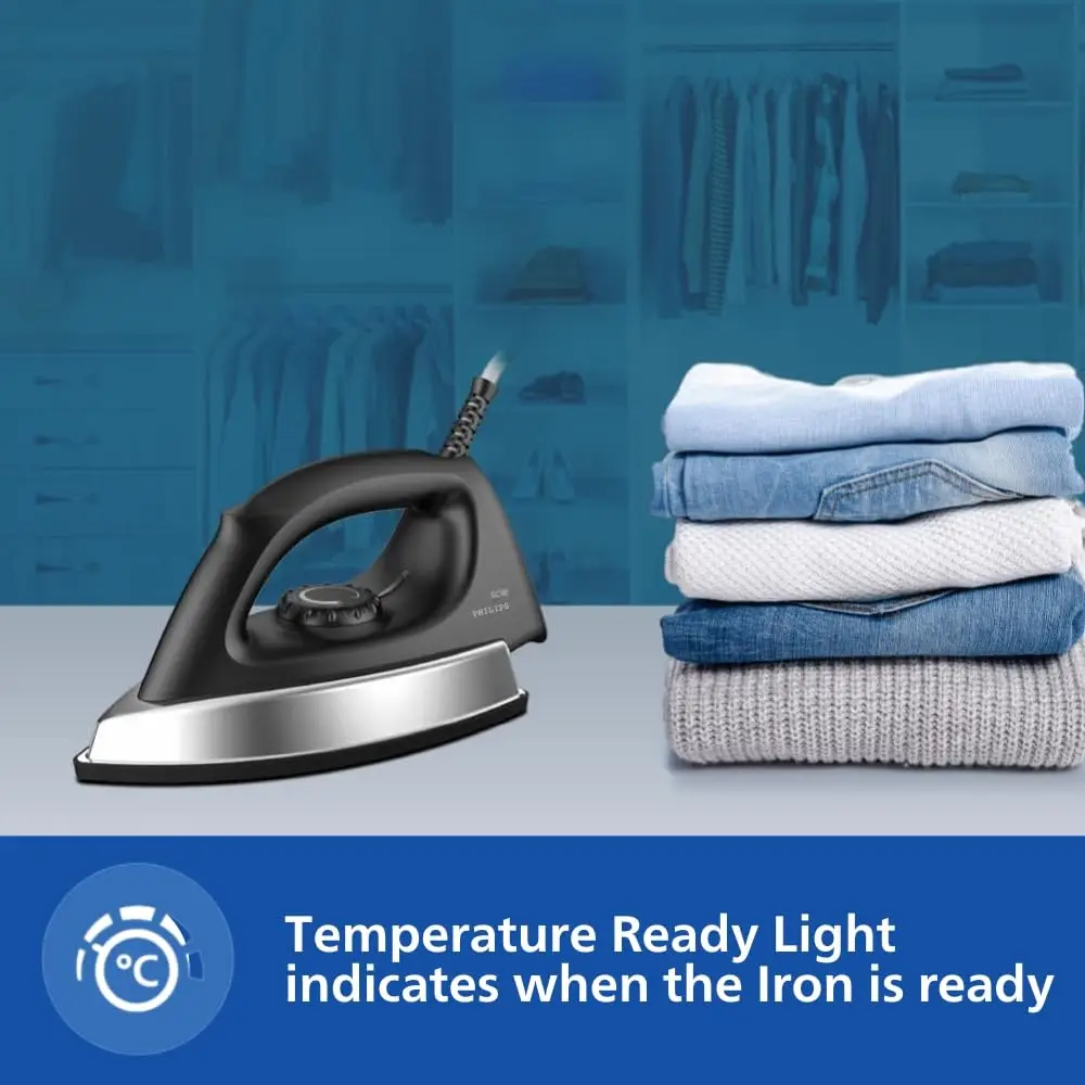 Philips GC181/80 1000 Watt Heavy Weight Dry Iron view 6