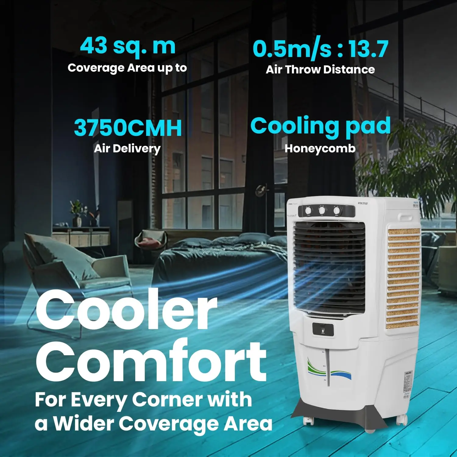 Voltas Victor 55 Litres Desert Air Cooler view 5