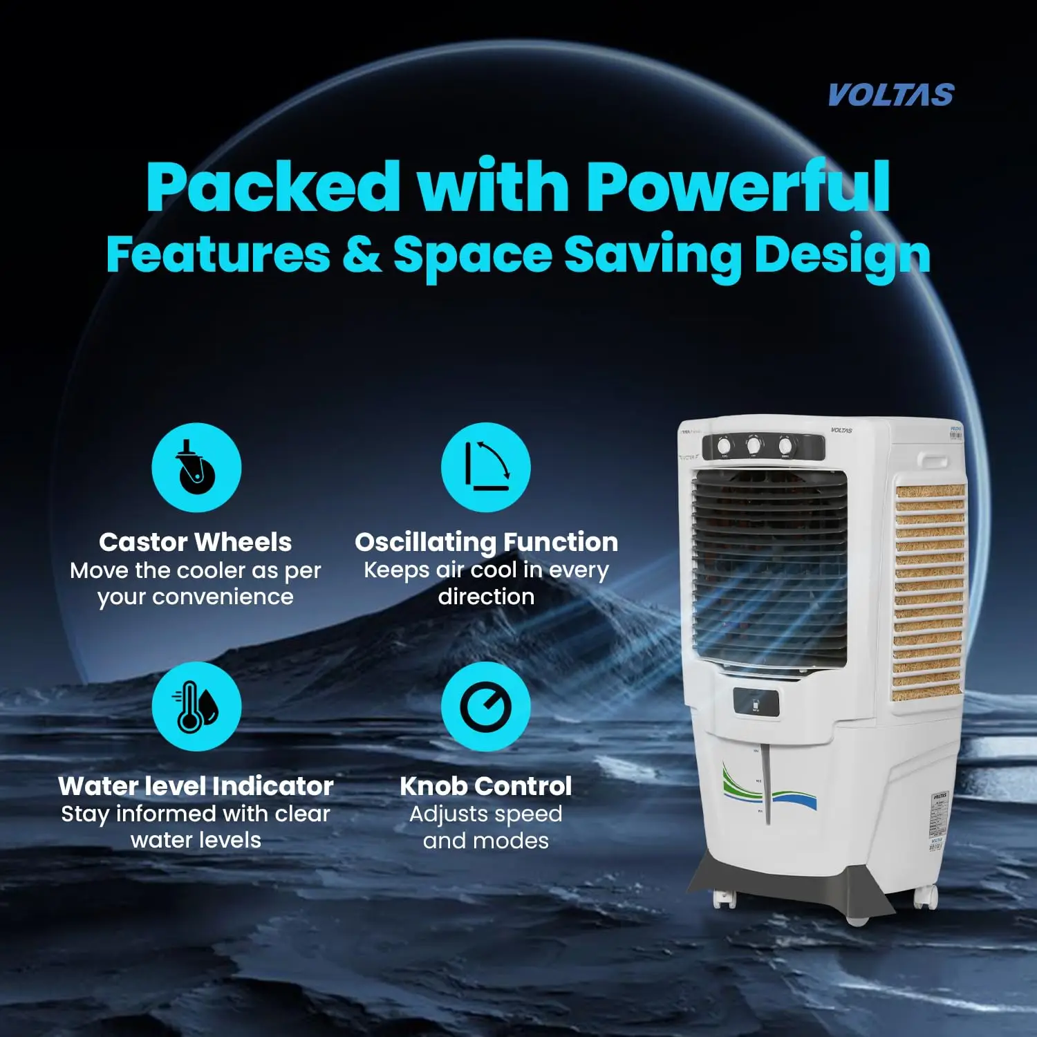 Voltas Victor 55 Litres Desert Air Cooler view 6
