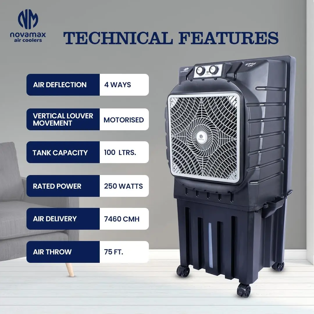 Novamax Epic 100 Litres Air Cooler view 5