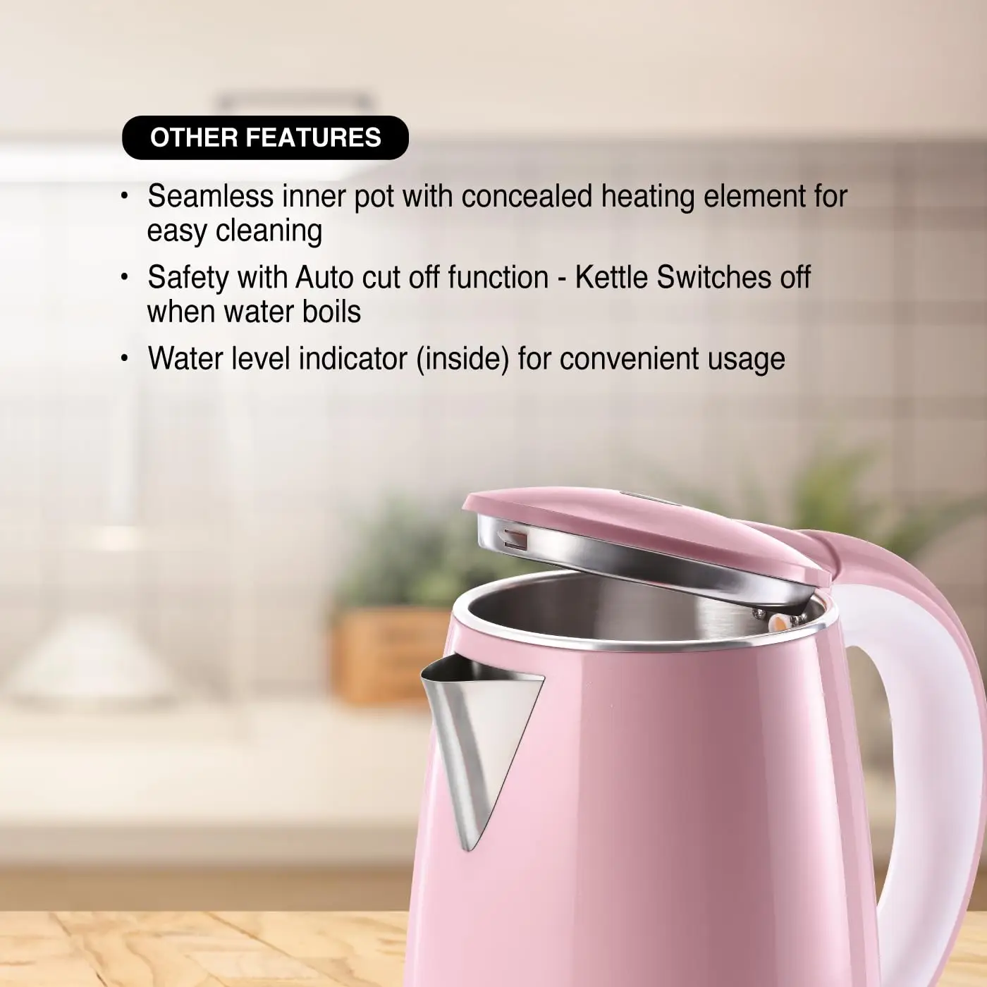 Usha Cool Touch 1.8 Litre Electric Kettle view 2