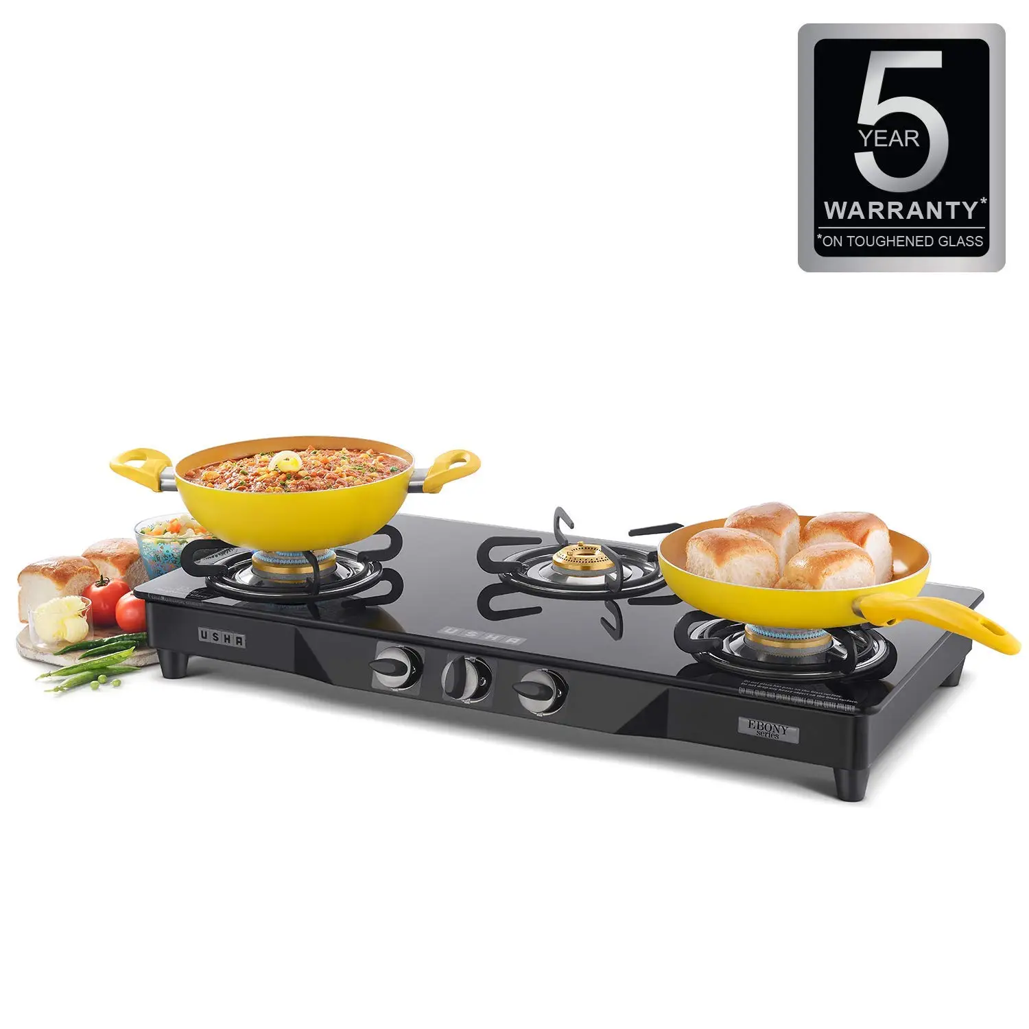 Usha Ebony GS3 001 Cooktop view 2
