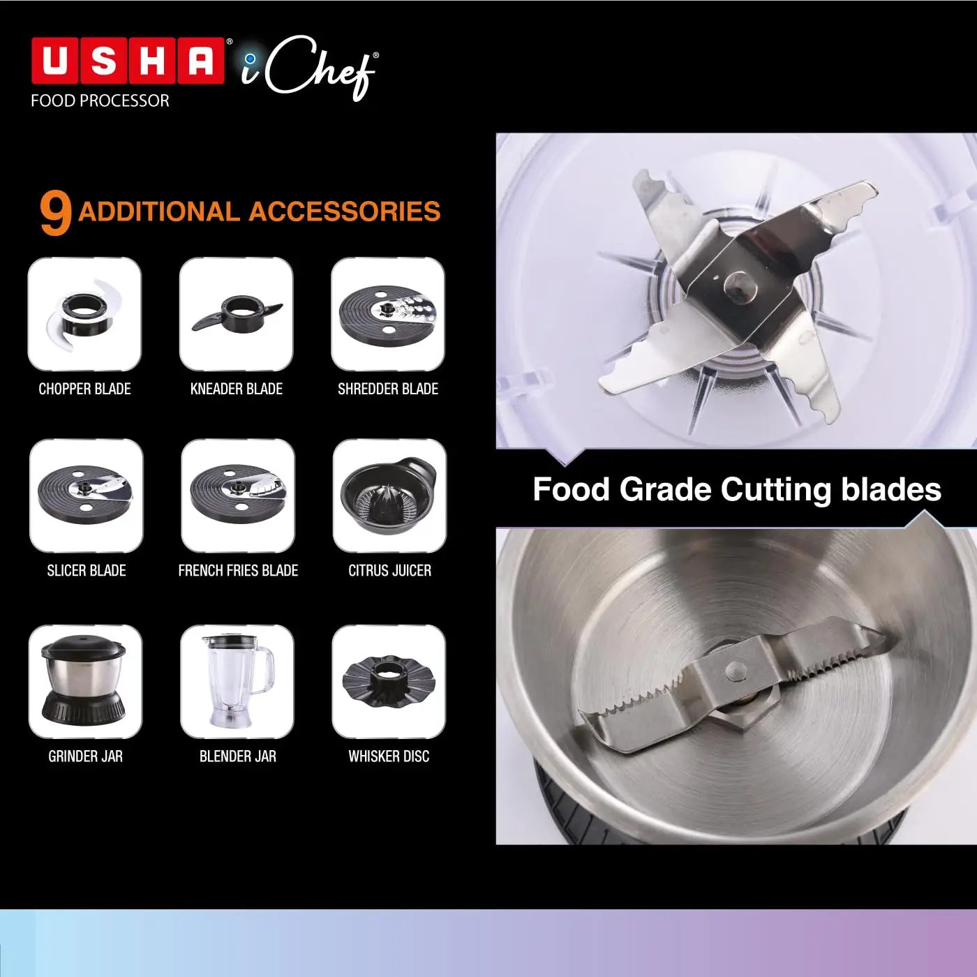 Usha iChef 800 watt Food Processor view 5