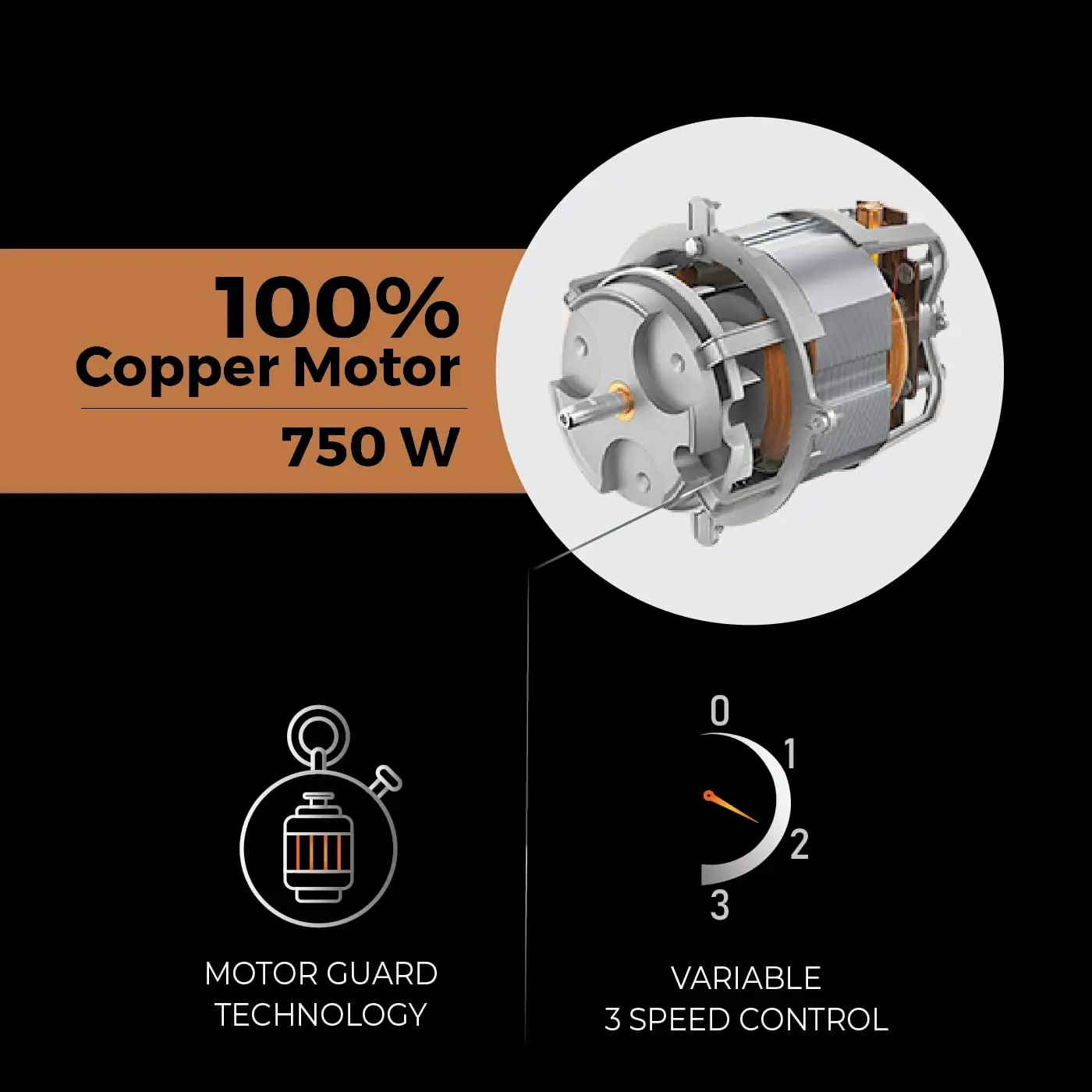 Usha IChef 750 Watt Copper Motor Mixer Grinder view 6