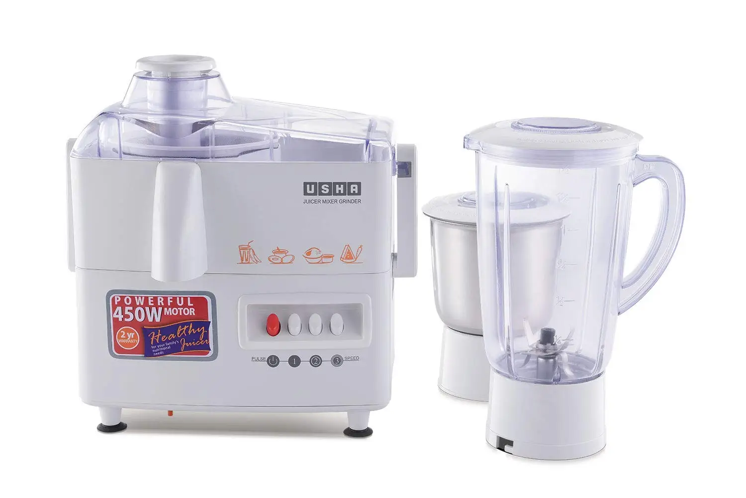 Usha JMG 3345 450 watt Juicer Mixer Grinder view 2