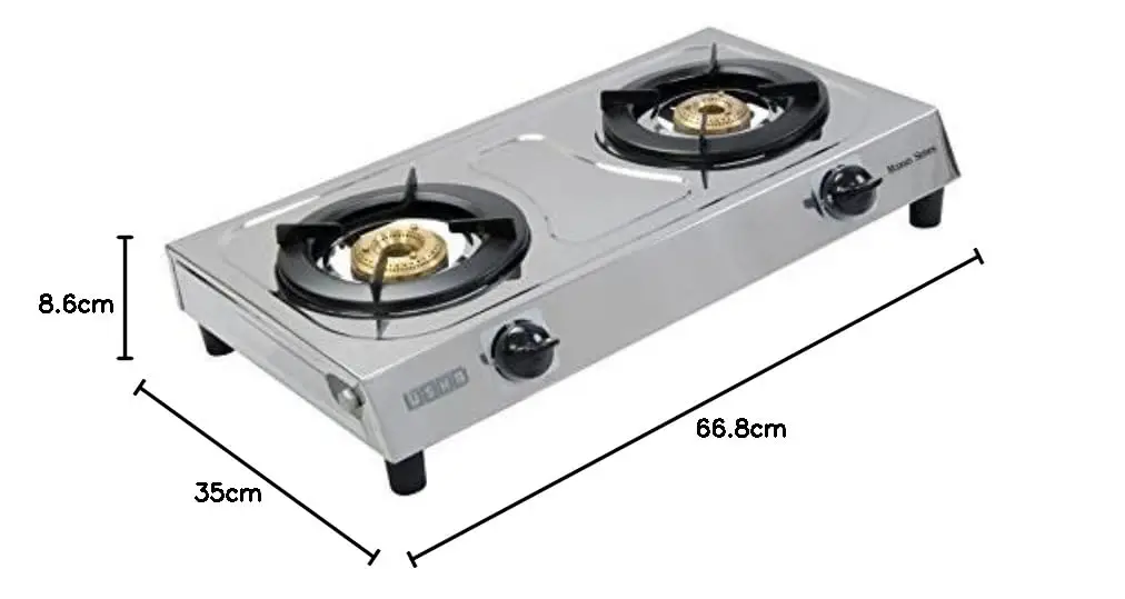 Usha Maxus GS2001 2 Burner Cooktop view 6