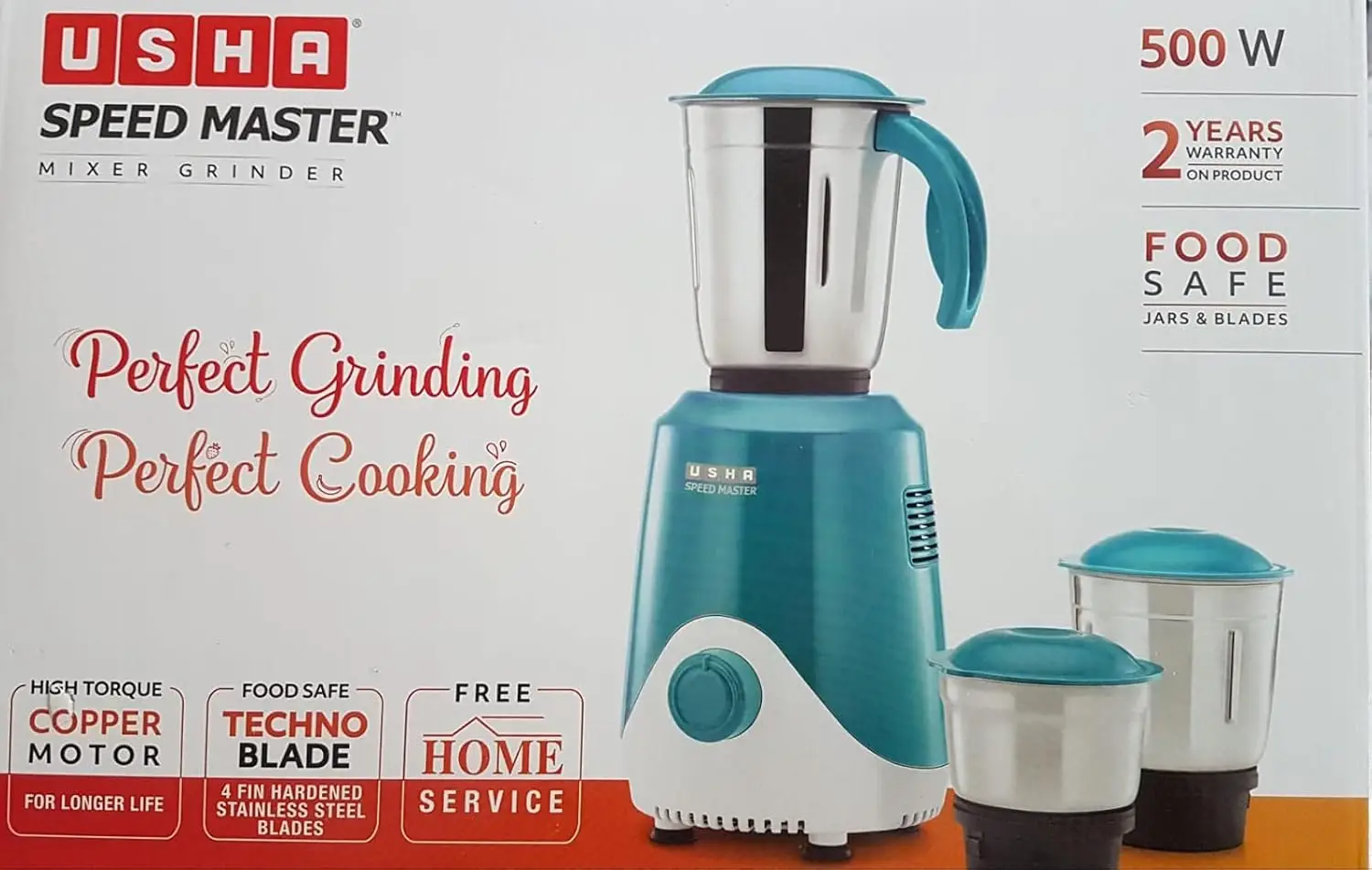 Usha SM500M13 Speed Master 500 watt Mixer Grinder view 4