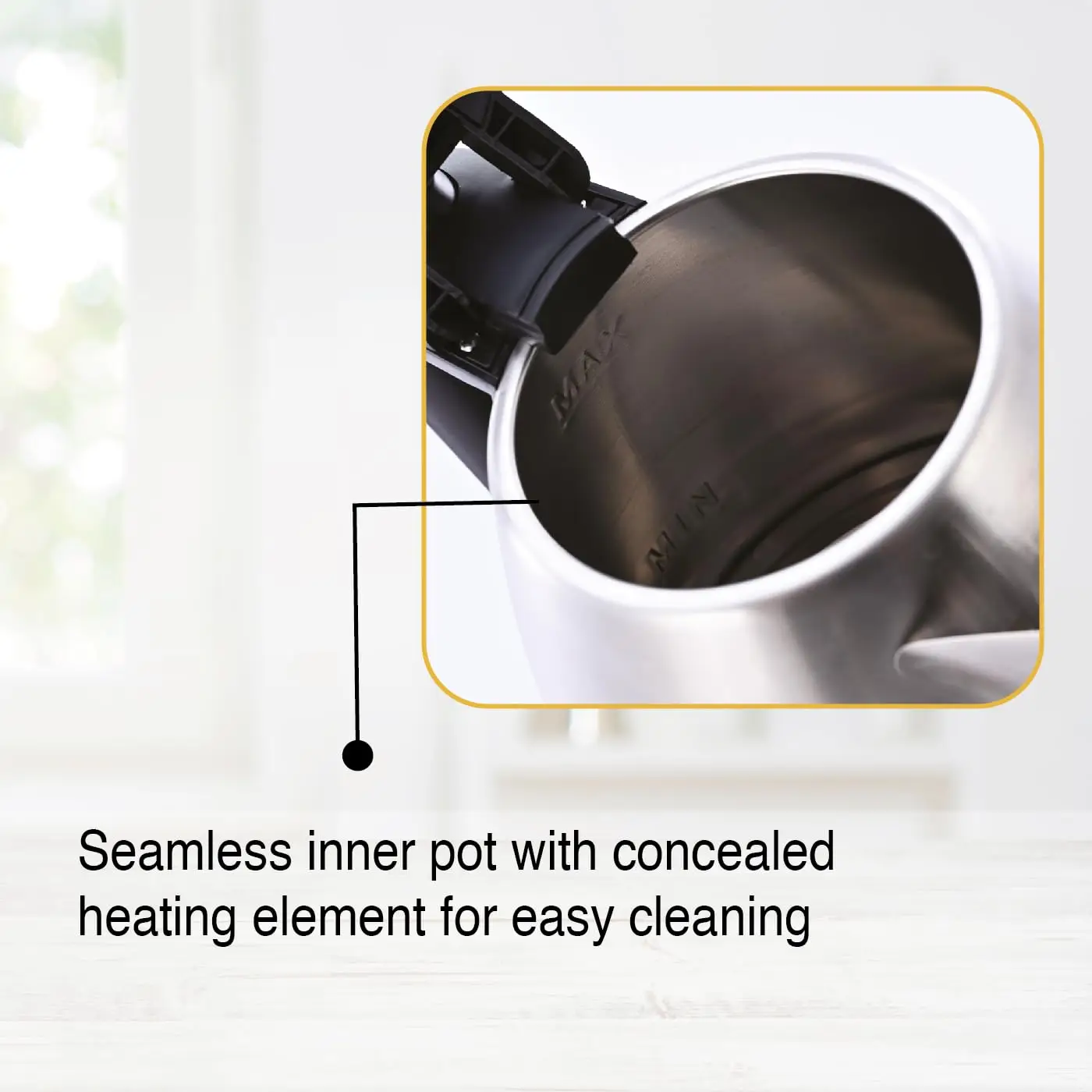 Usha SS 1.5 Litre Stainless Steel Electric Kettle view 6